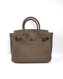 Hermes Birkin 30 Biscuit Togo Leather light brown Palladium Hardware