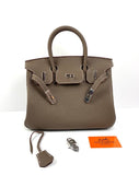 Hermes Birkin 30 Biscuit Togo Leather light brown Palladium Hardware