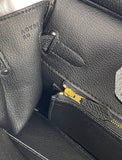 Hermes Birkin 30 Biscuit Togo Leather Black Gold Hardware