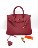 Hermes Birkin 30 Biscuit Togo Leather red Gold Hardware