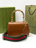 Gucci Bamboo 1947 mini top handle bag brown