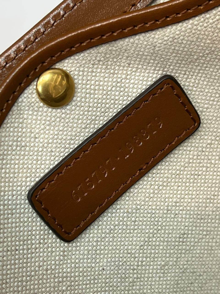Gucci Bamboo 1947 mini top handle bag brown