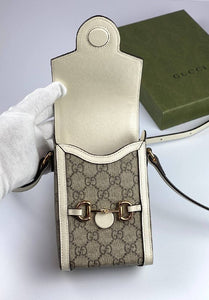 Gucci Horsebit 1955 mini bag white