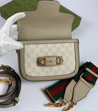 Gucci Horsebit 1955 shoulder bag white