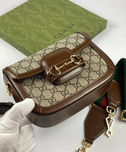 Gucci Horsebit 1955 shoulder bag brown