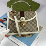 Gucci Ophidia small top handle bag beige