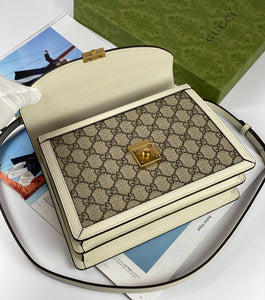 Gucci Ophidia small top handle bag beige