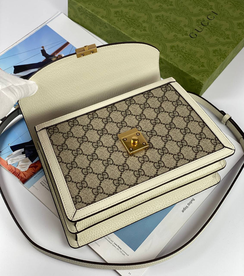 Gucci Ophidia small top handle bag beige