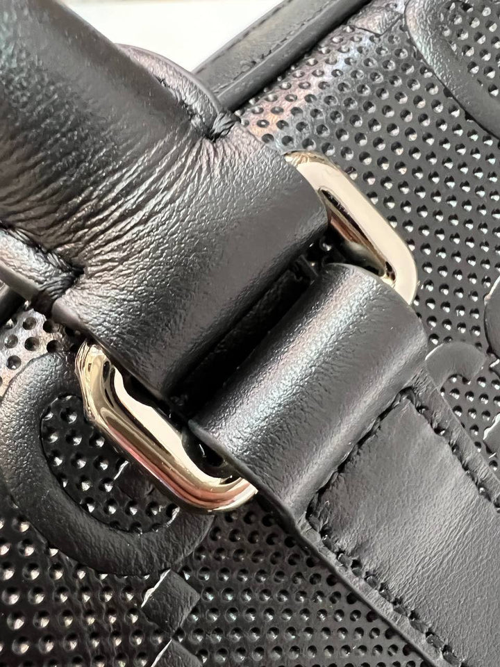Gucci GG embossed Men's briefcase black