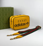 Gucci x adidas small shoulder bag yellow