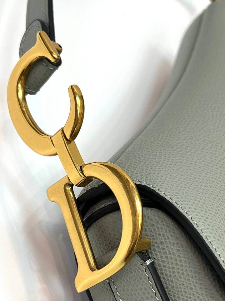 Dior SADDLE BAG Gray WITH STRAP