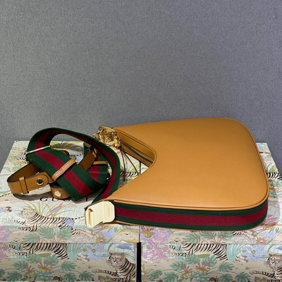 Gucci Attache small shoulder bag Dark orange leather