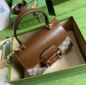 Gucci Horsebit 1955 mini bag light brown