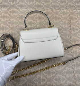 Gucci Horsebit 1955 mini bag white leather