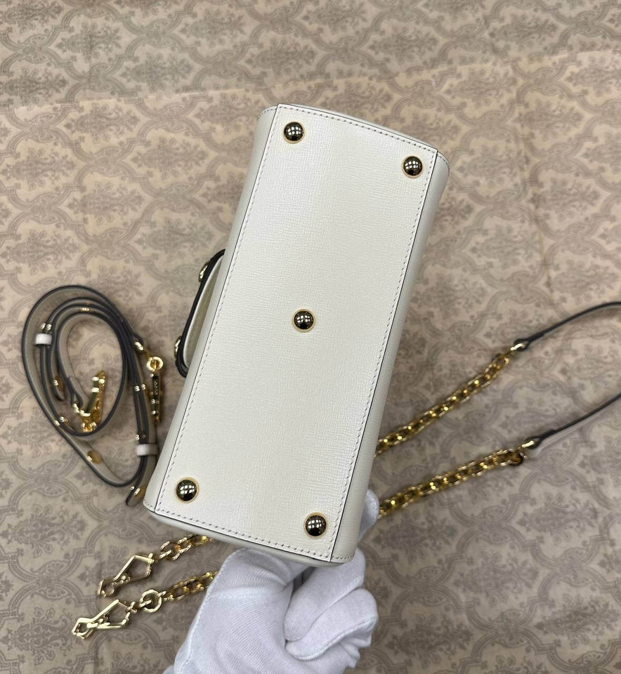 Gucci Horsebit 1955 mini bag white leather