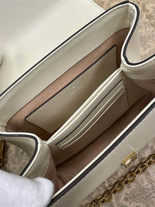 Gucci Horsebit 1955 mini bag white leather