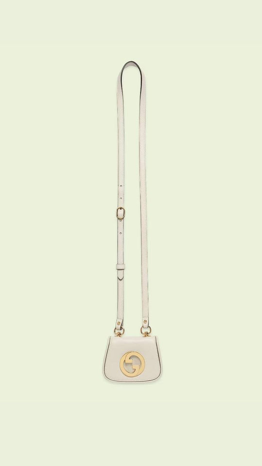 Gucci Blondie card case wallet white