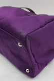 Prada Side Pocket Convertible Duffle Bag Tessuto Dark Purple