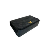 Chanel Full Flap Bag Small Black Lambskin Gold