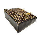 Dior Lady Dior Large Leopard Print Calfhair