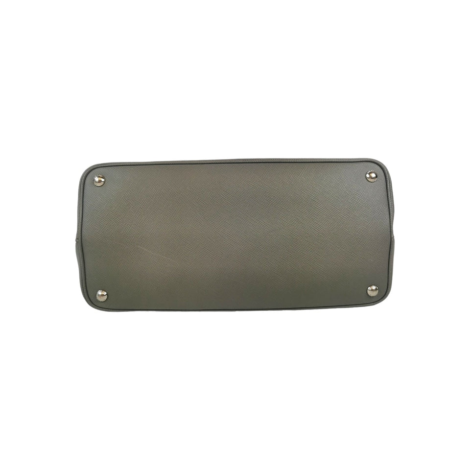 Prada Double Tote Bag Gray Saffiano