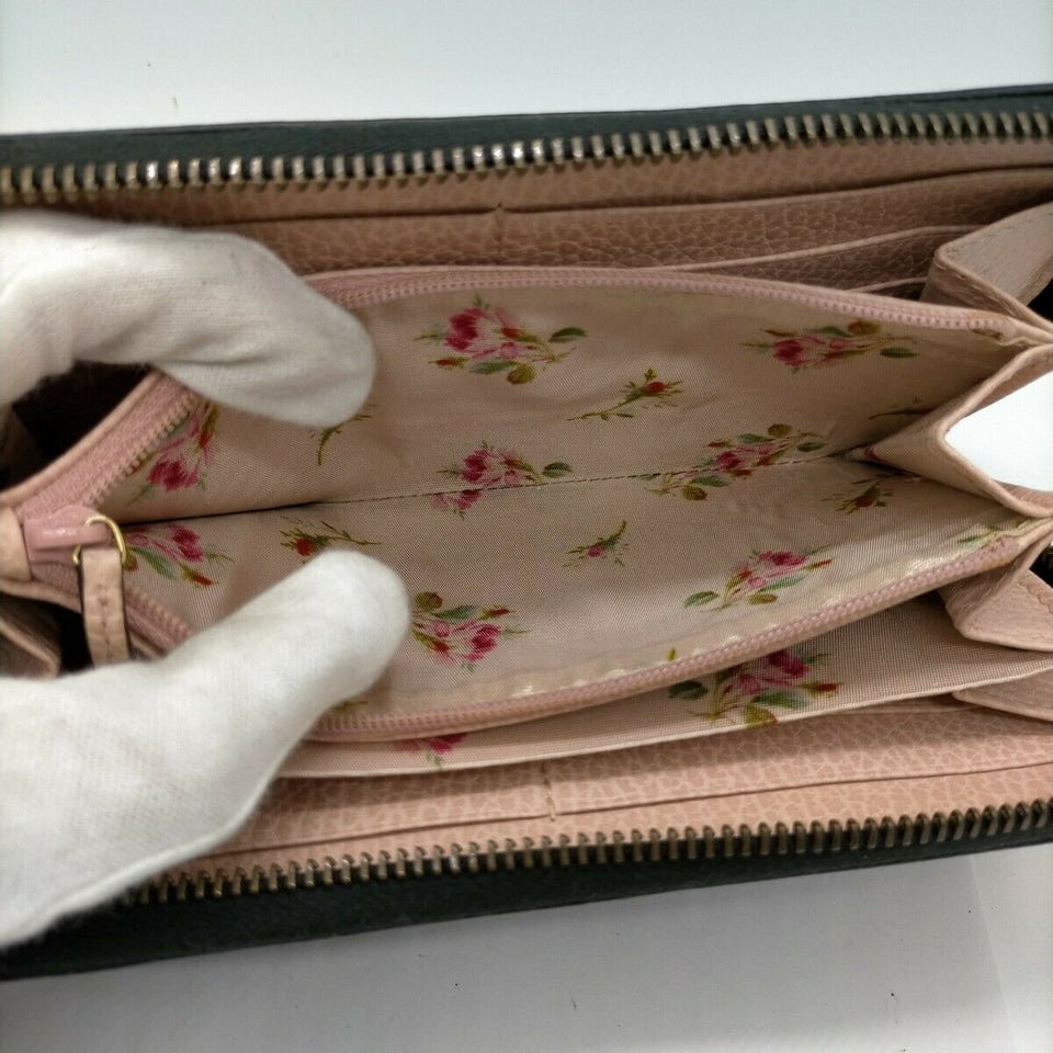 Gucci  Zippy  Black Leather Wallet