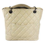 Chanel PST beige Caviar Silver