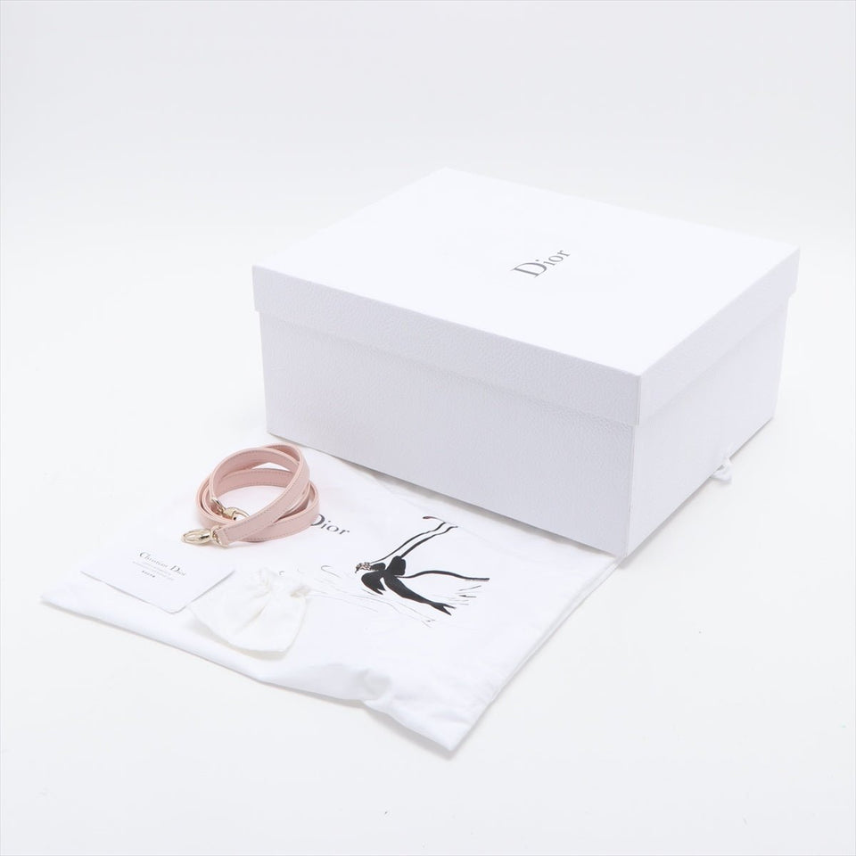 Dior Lady Dior Pink Cannage Leather Medium 2way
