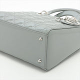 Lady Dior Grey Patent Cannage leather 2-way