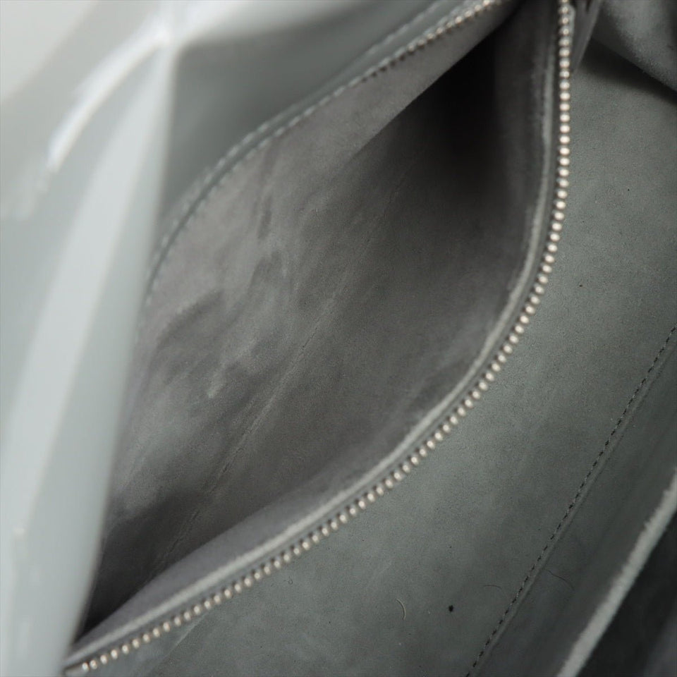 Lady Dior Grey Patent Cannage leather 2-way