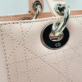 Lady Dior Pink Leather Medium
