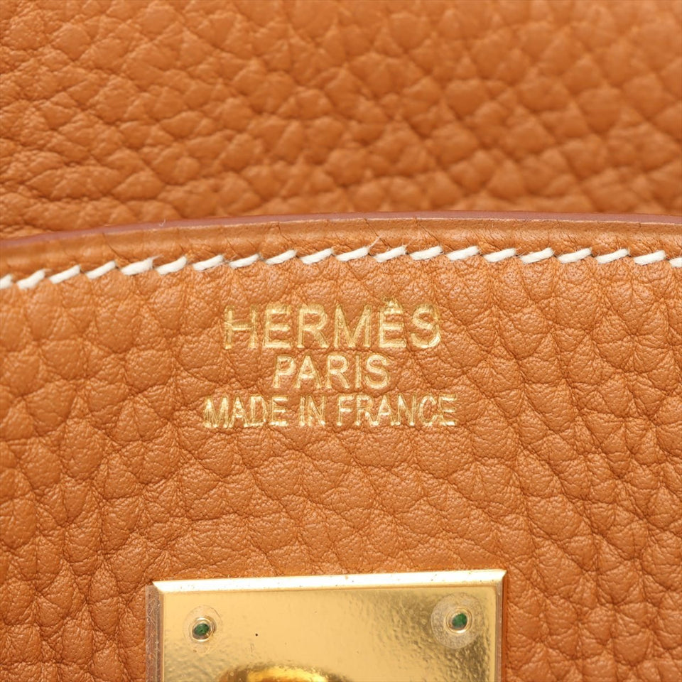 Hermes Birkin 40 Fjord Caramel Gold