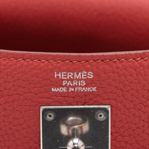 Hermes Kelly 32 Retourne Togo Geranium Palladium