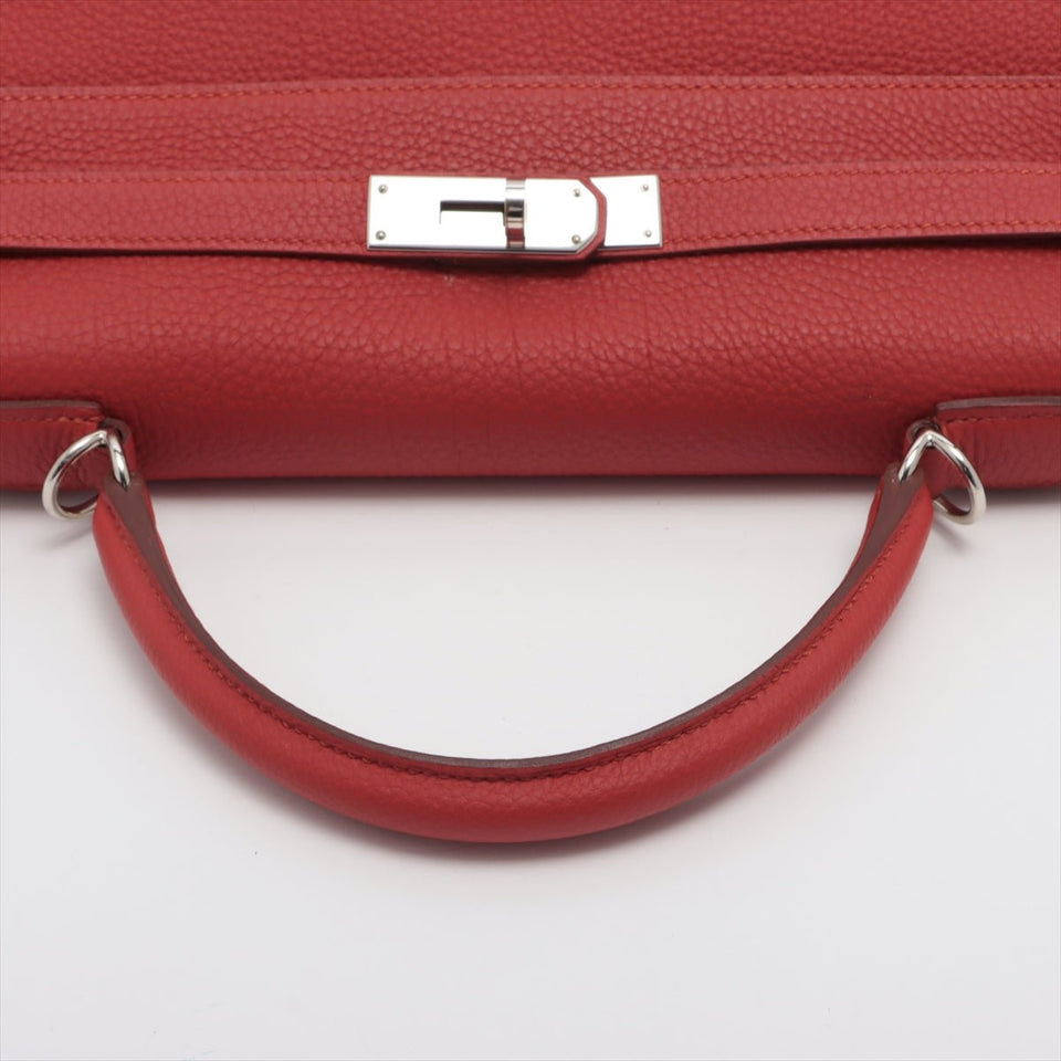 Hermes Kelly 32 Retourne Togo Geranium Palladium