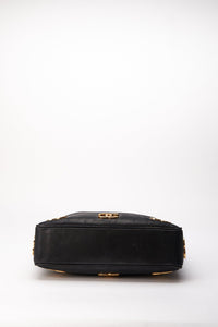 Vintage Chanel Black Leather Tote Bag