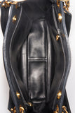 Vintage Chanel Black Leather Tote Bag