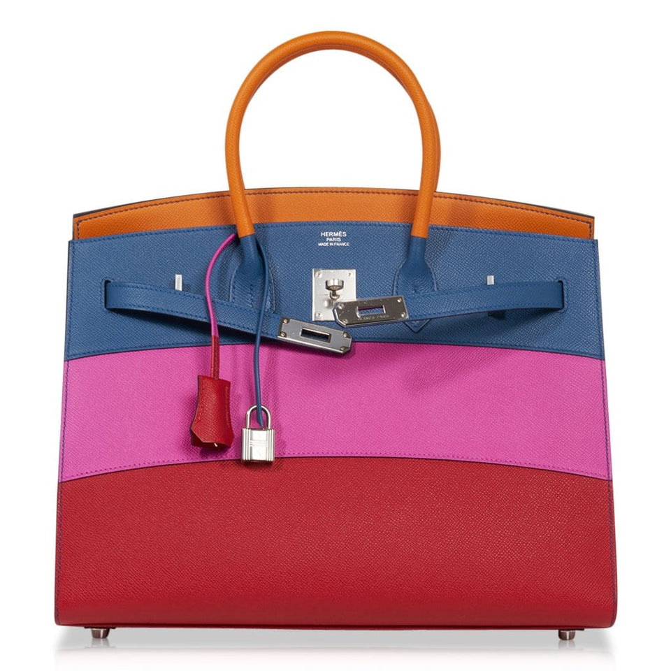 Hermes Sunset Rainbow Sellier Birkin 35 Limited Edition Bag