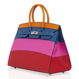 Hermes Sunset Rainbow Sellier Birkin 35 Limited Edition Bag