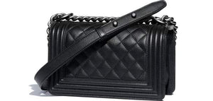 Small Boy Chanel Handbag Black-SiLouis Vuittoner