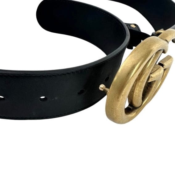 Gucci Leather Double G Belt Sz 36/90