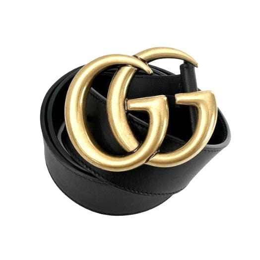 Gucci Leather Double G Belt Sz 36/90