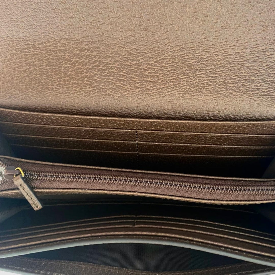 Gucci Ophidia GG Canvas Trifold Wallet