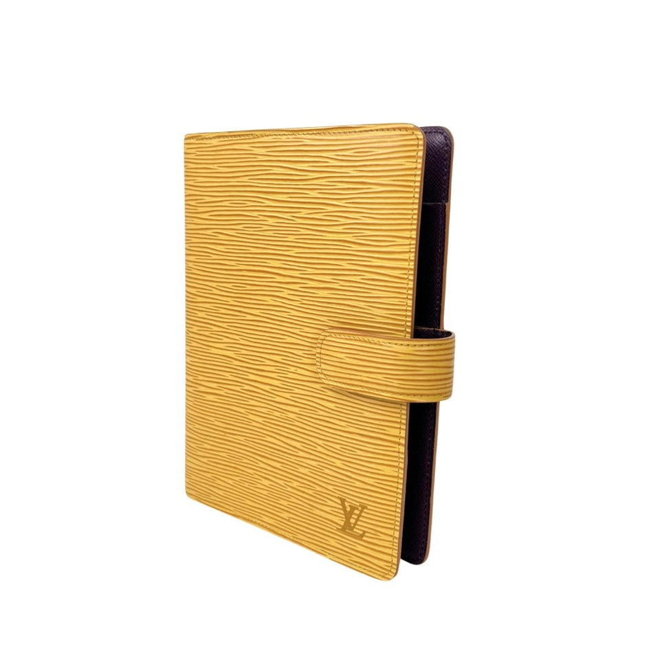 Louis Vuitton Yellow Epi Leather Medium Agenda