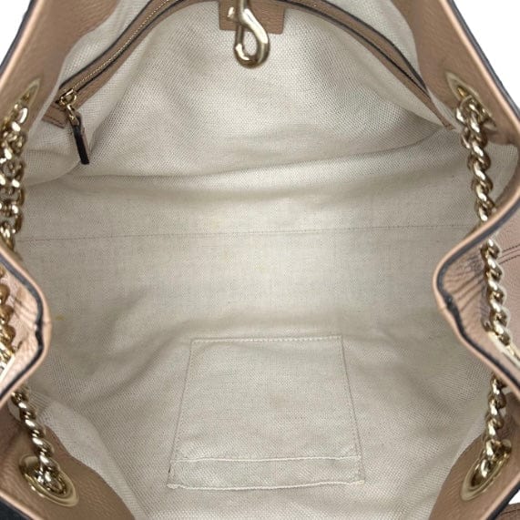 Gucci Leather Soho Medium Chain Shoulder Tote