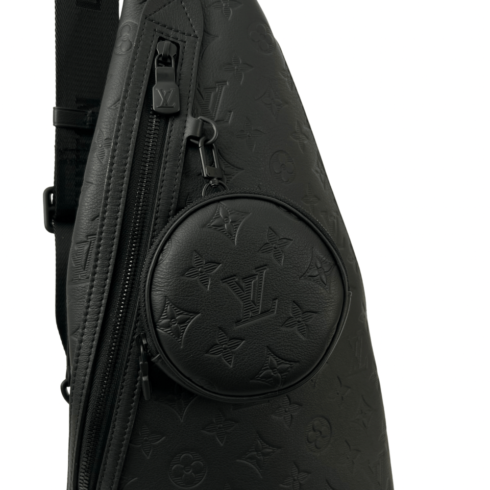 Louis Vuitton Duo Sling Bag Black Autres Toiles Monogram
