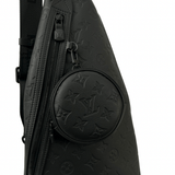 Louis Vuitton Duo Sling Bag Black Autres Toiles Monogram