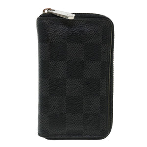 LOUIS VUITTON Damier Graphite Zippy Coin Purse Coin Purse M63076 LV Auth th3317