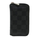 LOUIS VUITTON Damier Graphite Zippy Coin Purse Coin Purse M63076 LV Auth th3317