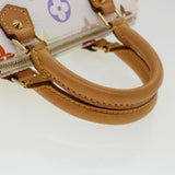 LOUIS VUITTON Monogram Multicolor Mini Speedy Hand Bag White M92645 Auth am548g
