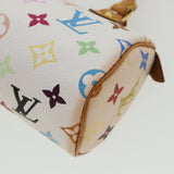 LOUIS VUITTON Monogram Multicolor Mini Speedy Hand Bag White M92645 Auth am548g